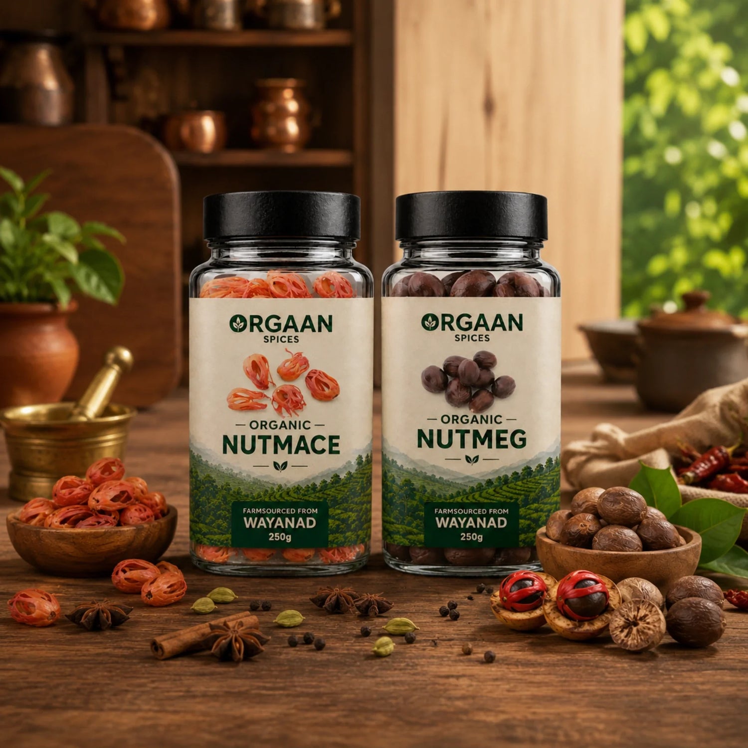 Oganic Nutmeg & Nutmace Combo