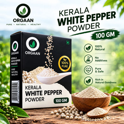 Kerala White Pepper Powder 100g | Premium Kerala White Pepper | Authentic Spice