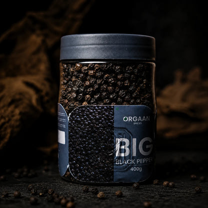 Big Washable Black Pepper 400g | Organic Kerala Premium Black Pepper | 14mm Bold Grade