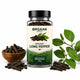 Jar of Orgaan organic long pepper with a white background